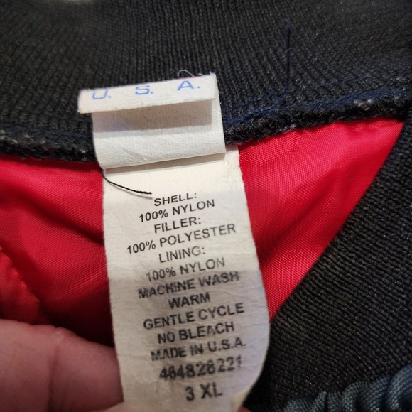 Vintage 80s K Brand Quilted Jacket Penguin 3XL Made In USA Cooler Jacket - Picture 7 of 13